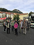 Warten auf den Bus in Königstein