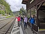 Los gehts am Bahnhof Schöna