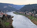 Blick ins Elbtal und zur Bastei