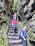 ... dann alte Treppen, aber immer Treppen