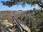 Blick vom Hockstein nach Hohnstein